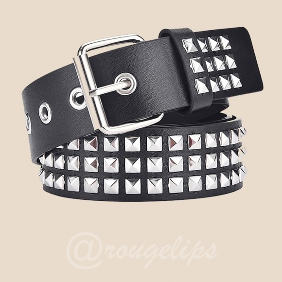 Rouge! Accessories - PU Black Studded Belt